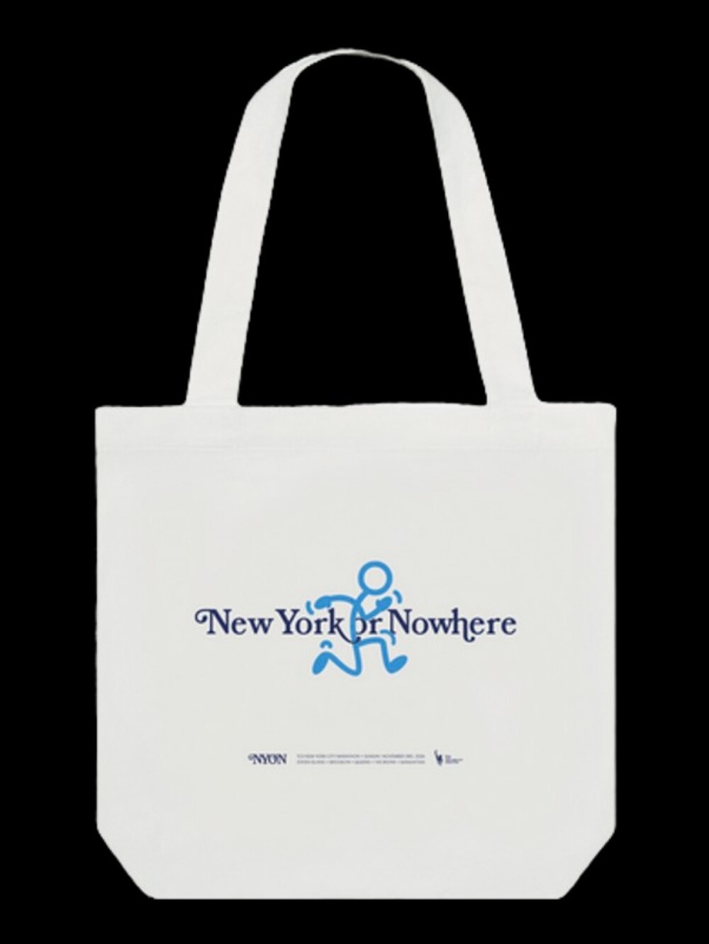 NWT NYON (New York or Nowhere) White & Blue Tote Bag